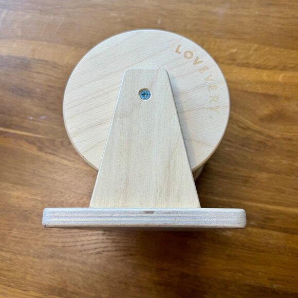 LOVEVERY Wooden Spinning Rainbow Drum Montessori Toy Babies Colorful Spinner - Picture 3 of 5